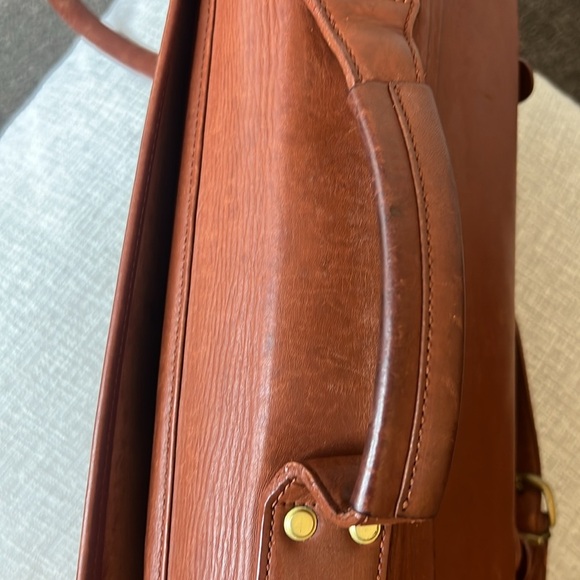Genuine Leather Messenger Briefcase Crossbody Laptop Shoulder Strap Bag Vintage - Picture 13 of 16
